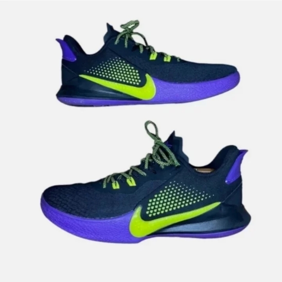 Nike Kobe Bryant Mamba Fury Joker Lakers mens 7 womens 8.5 Black Purple volt - Picture 5 of 8